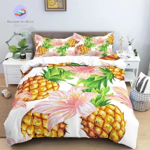 Housse de couette Ananas 2 Personnes